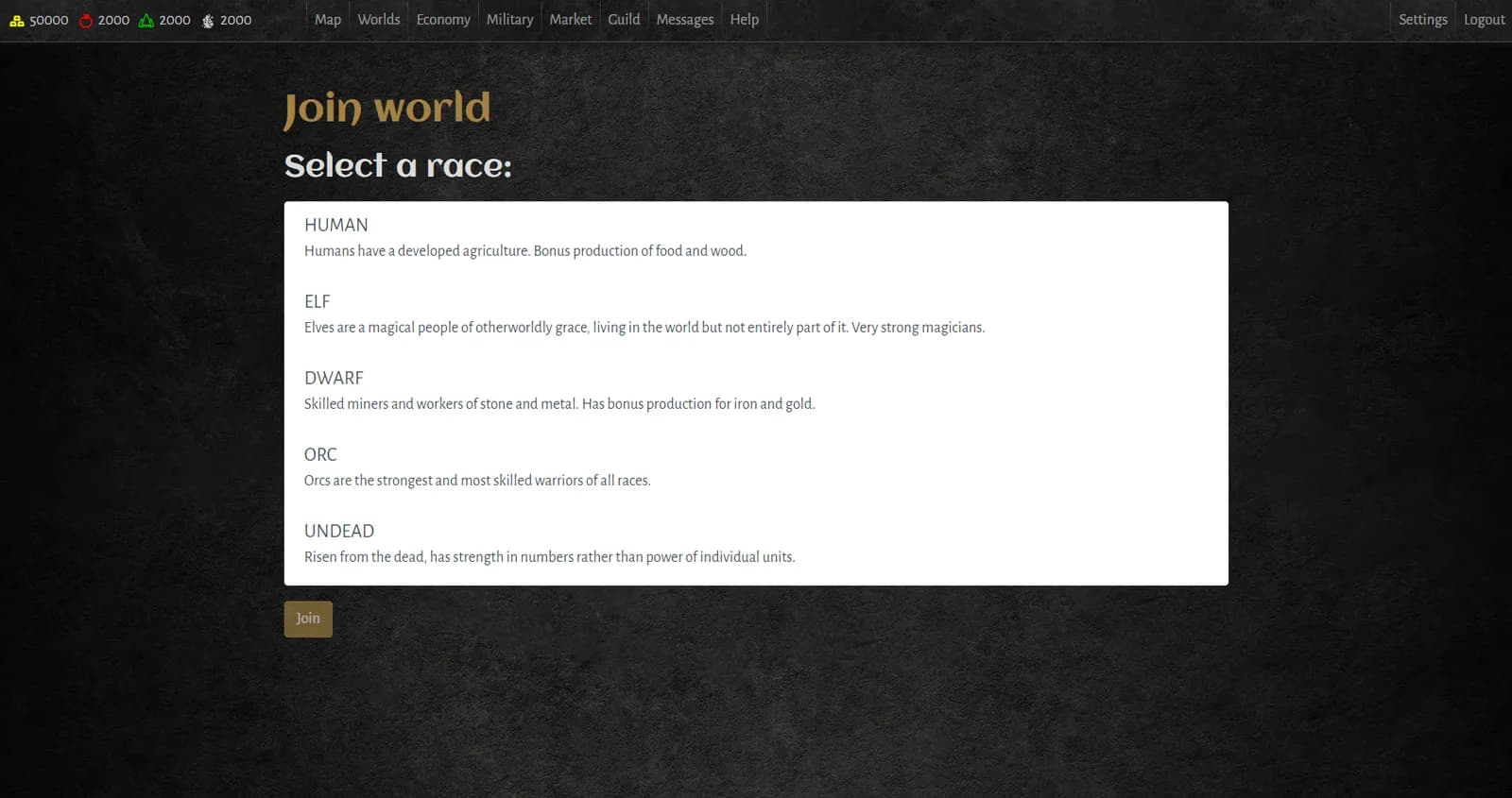 Choosing a race in the 2022 redesign